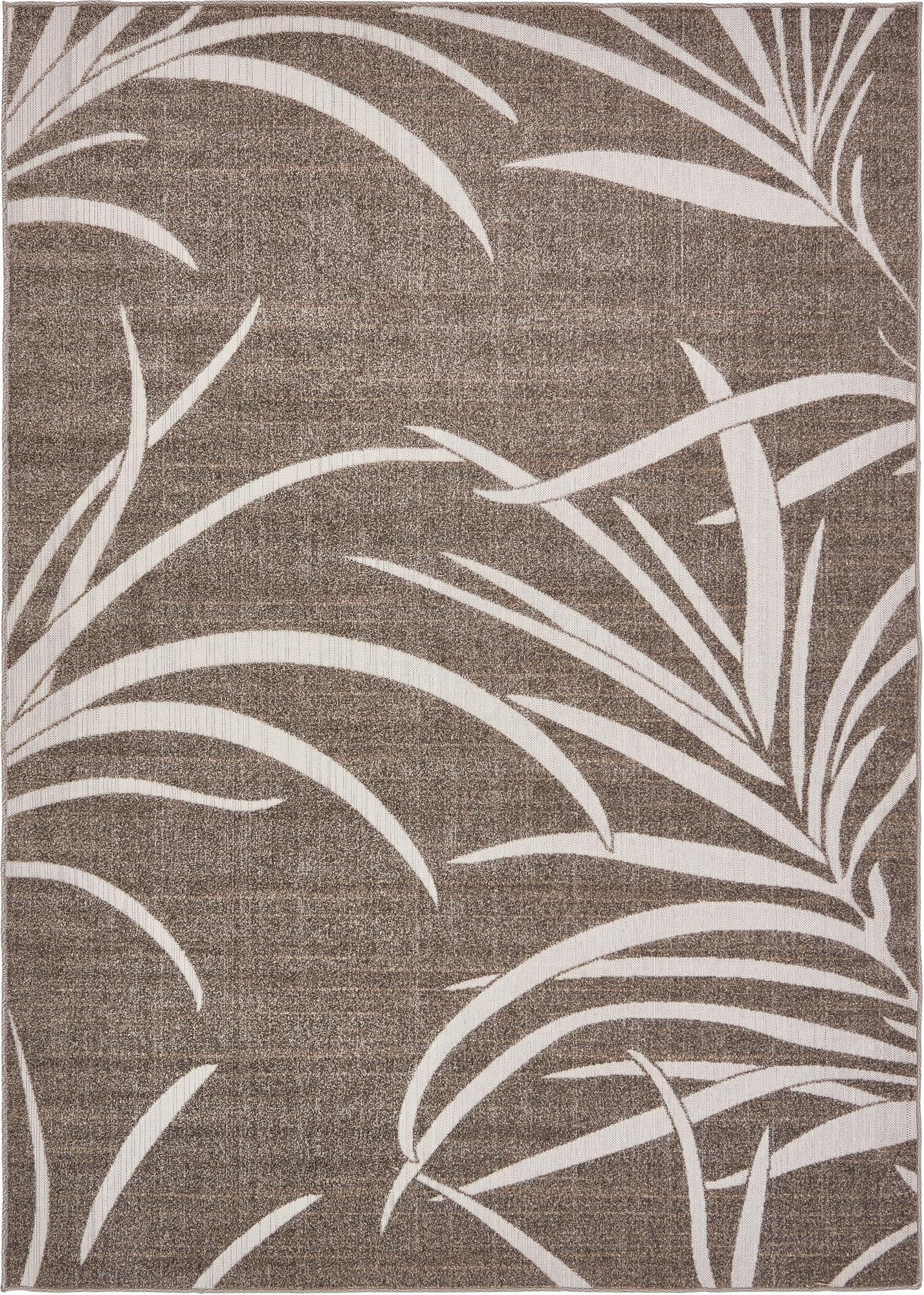  7' x 10'  Washable Botanical Indoor / Outdoor Rug