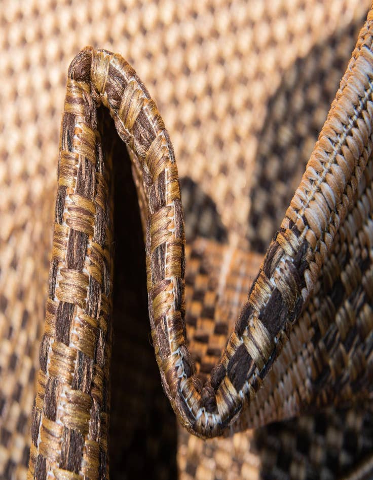 Detail image of  8' x 11' 4  Washable Lattice Indoor / Outdoor Rug