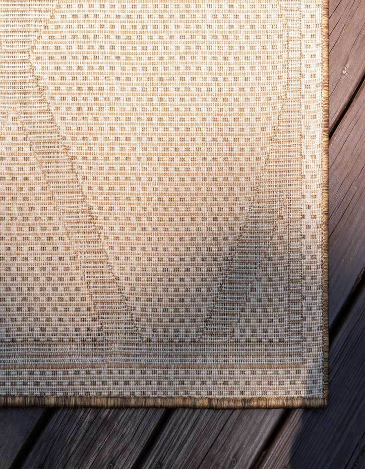 Detail image of  8' x 11' 4  Washable Lattice Indoor / Outdoor Rug