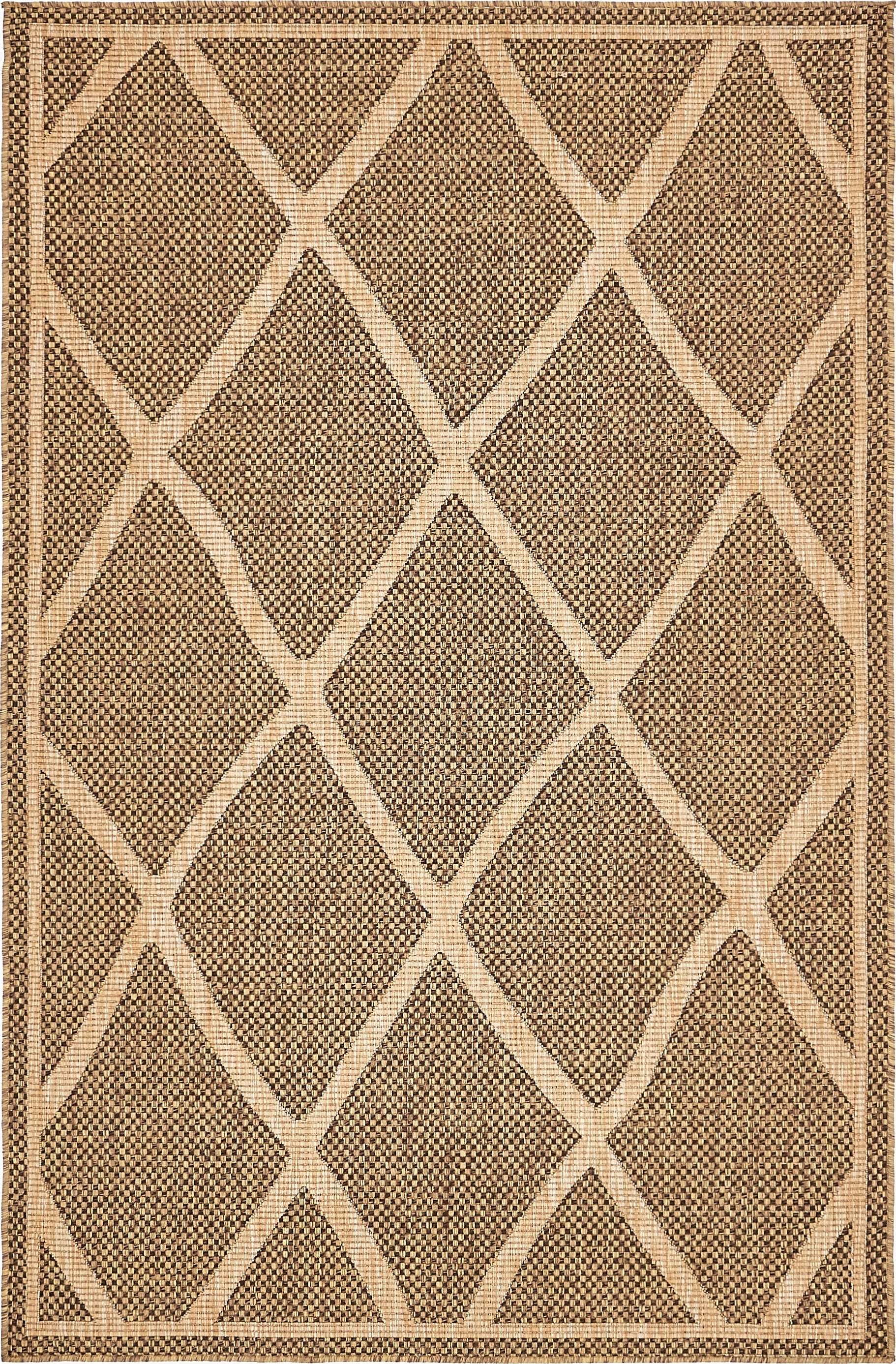  5' x 8'  Washable Lattice Indoor / Outdoor Rug