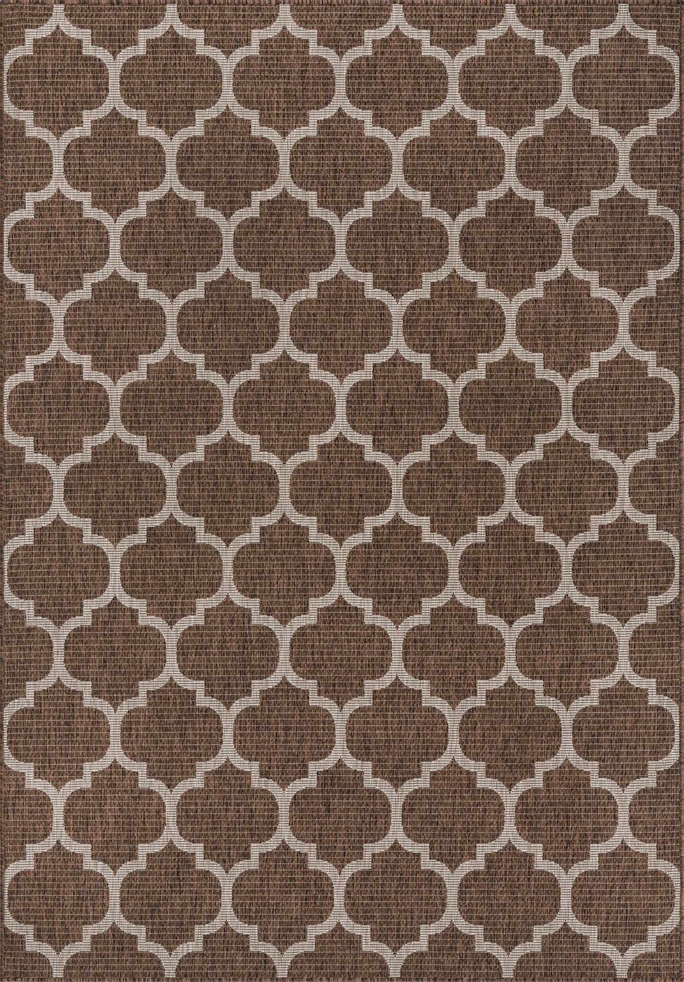  6' x 9'  Washable Lattice Indoor / Outdoor Rug