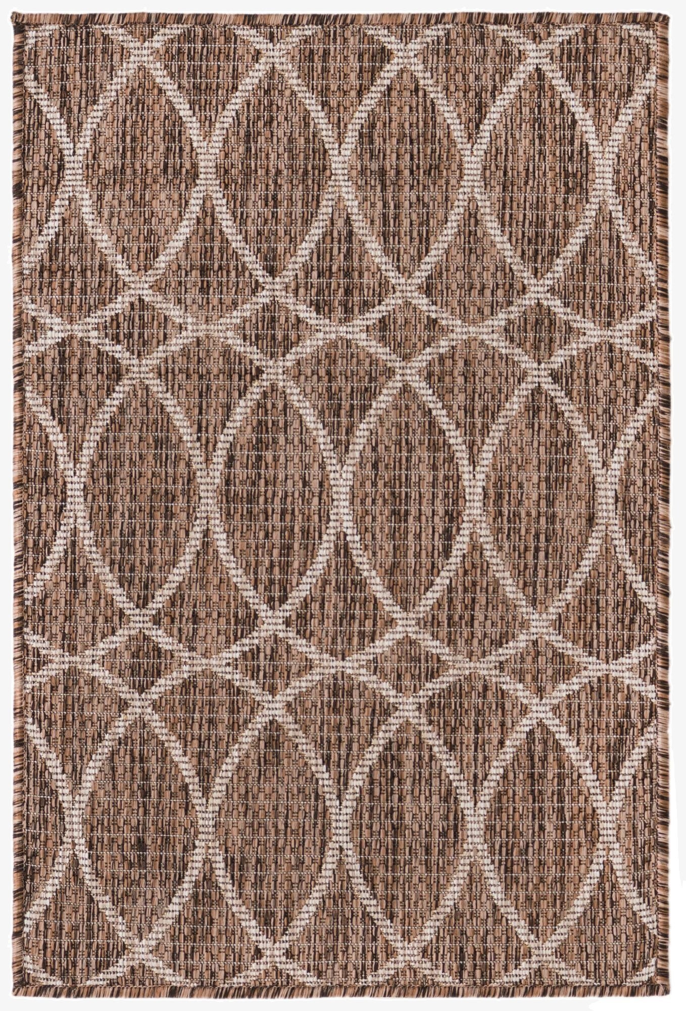  2' x 3'  Washable Lattice Indoor / Outdoor Rug