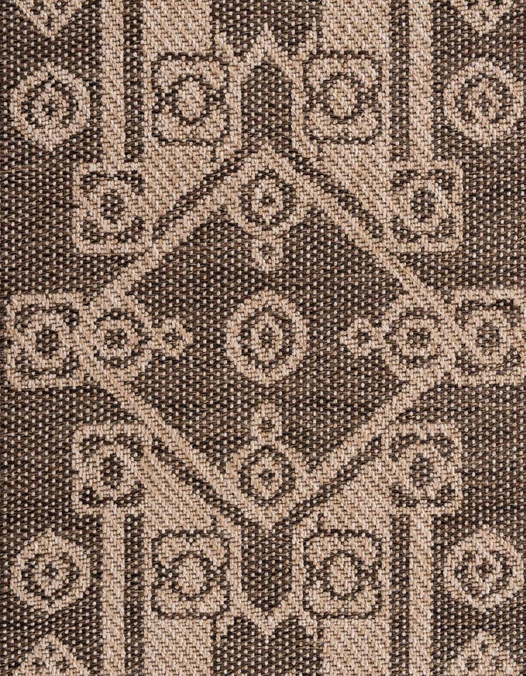 Detail image of  5' 2 x 7' 6  Washable Modern Indoor / Outdoor Rug