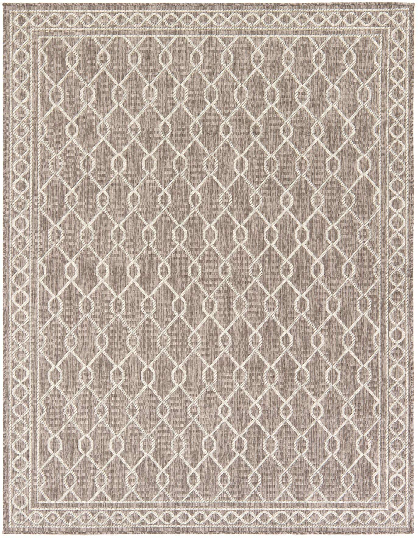 Primary image  5' 3 x 7' 7  Washable Modern Indoor / Outdoor Rug