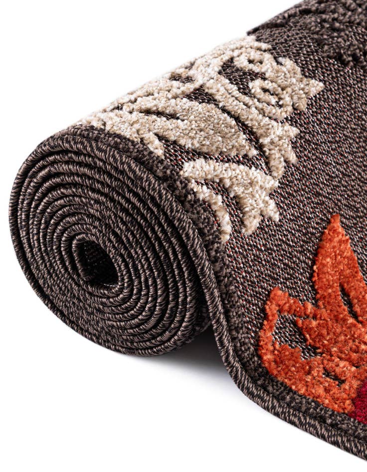 Detail image of  7' x 10'  Washable Modern Indoor / Outdoor Rug