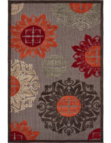 4' x 6' Washable Modern Indoor / Outdoor Rug