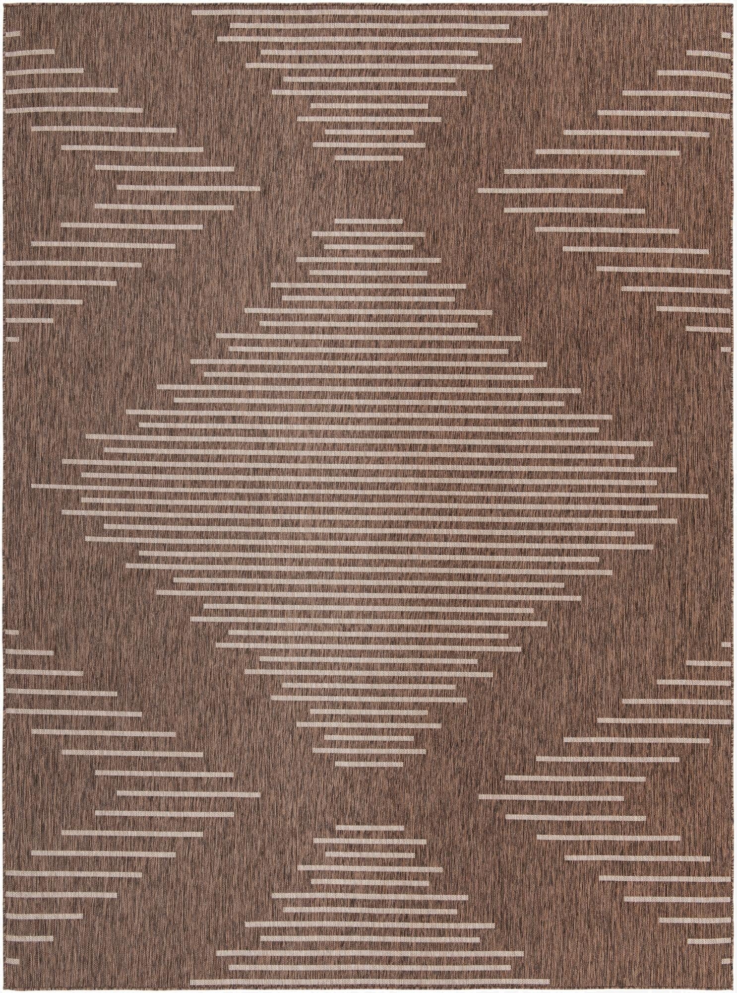  10' x 13'  Washable Modern Indoor / Outdoor Rug
