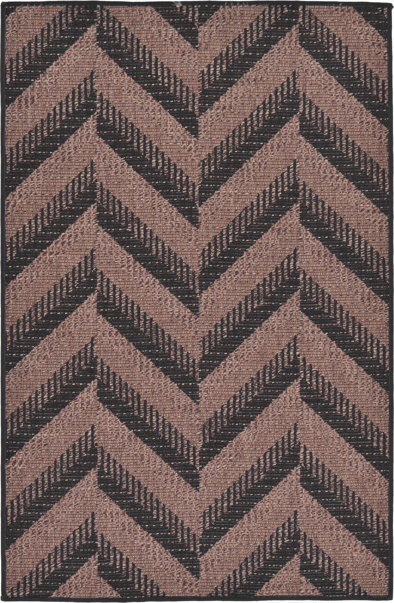  3' 3 x 5'  Washable Modern Indoor / Outdoor Rug