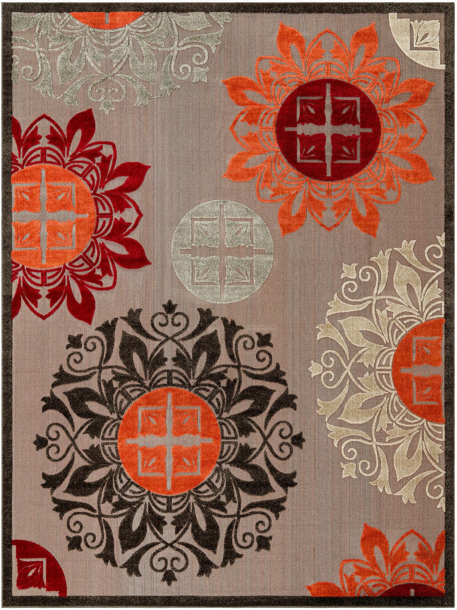  10' x 13'  Washable Modern Indoor / Outdoor Rug