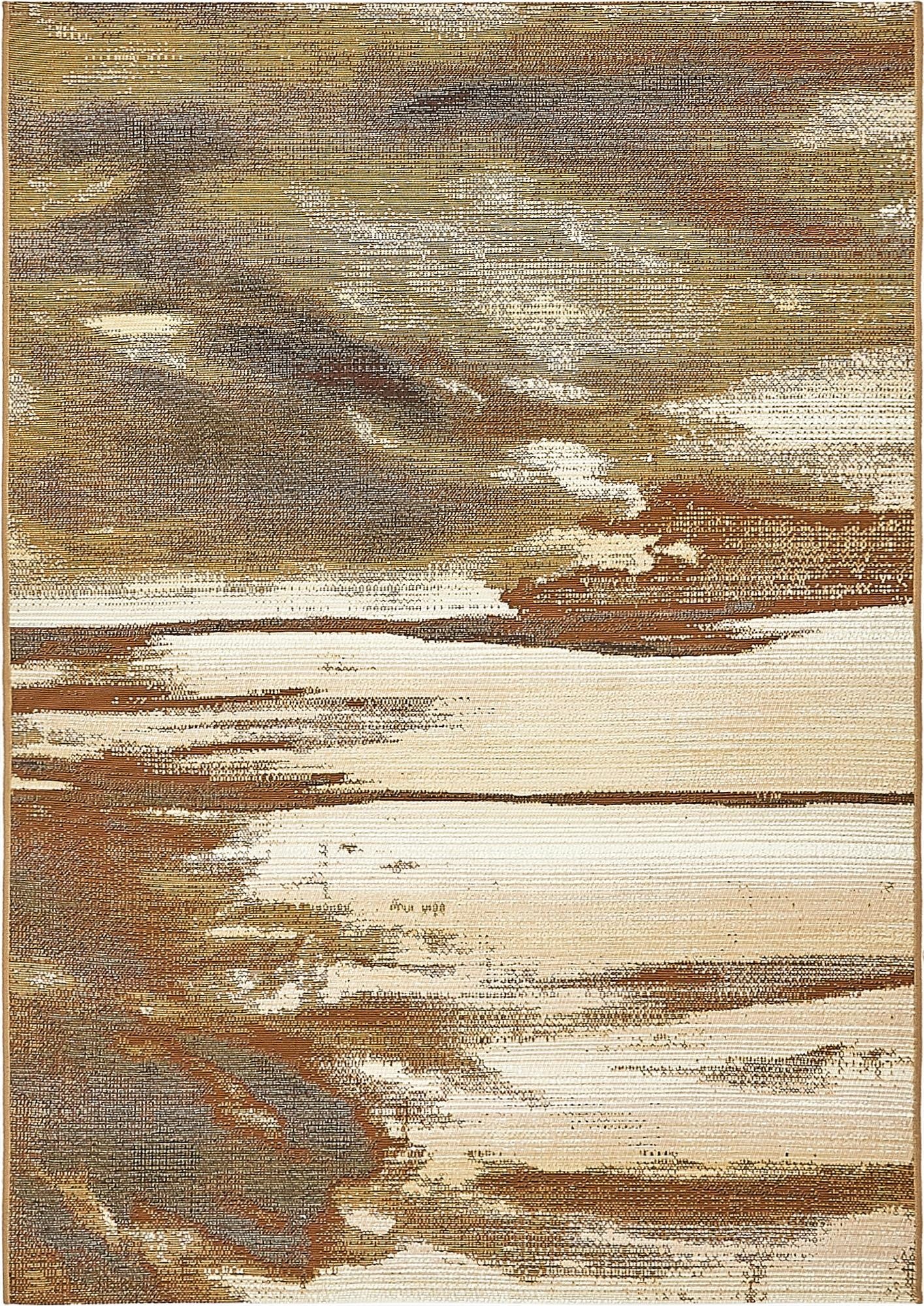  4' x 6'  Washable Modern Indoor / Outdoor Rug