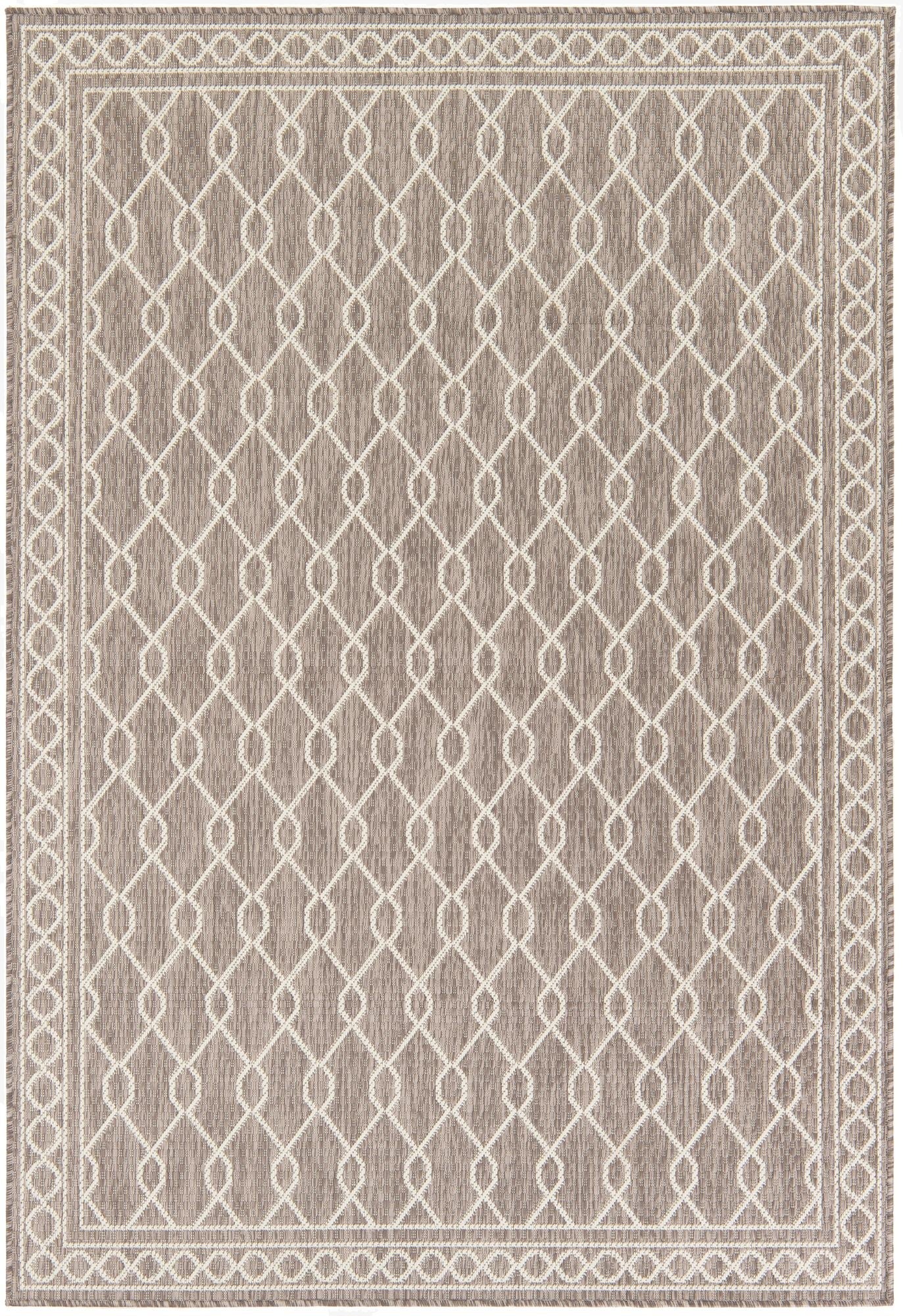  5' 3 x 7' 7  Washable Modern Indoor / Outdoor Rug