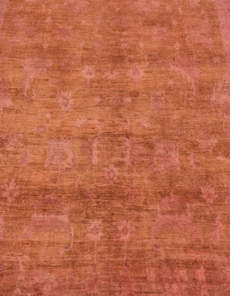 Detail image of  6' 5 x 9' 8  Hand Knotted Over-Dyed Ziegler Rug