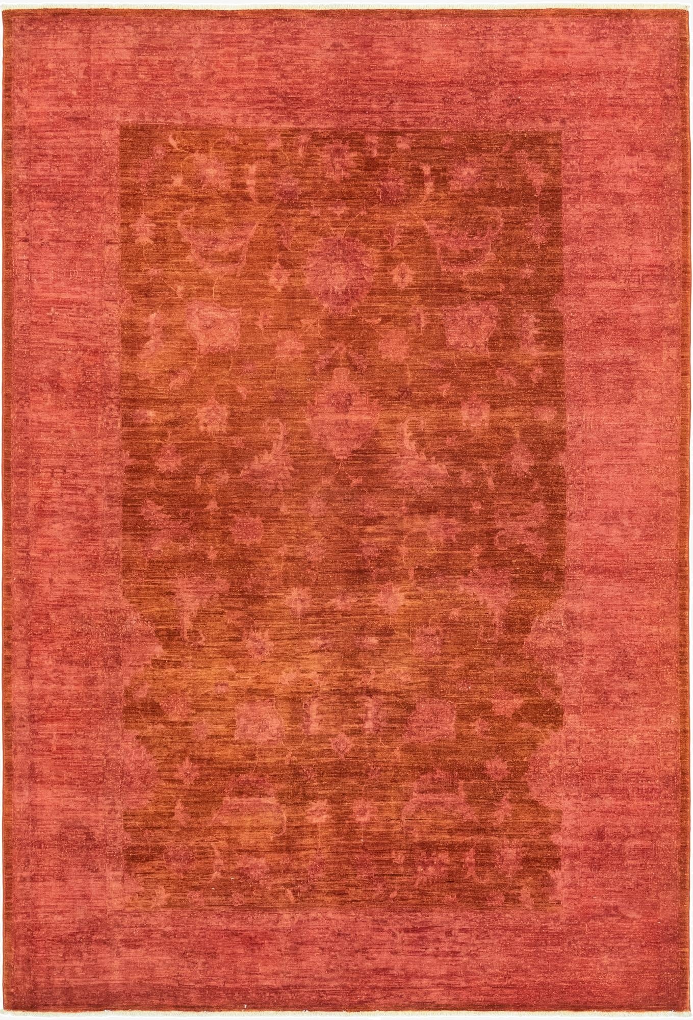  6' 5 x 9' 8  Hand Knotted Over-Dyed Ziegler Rug