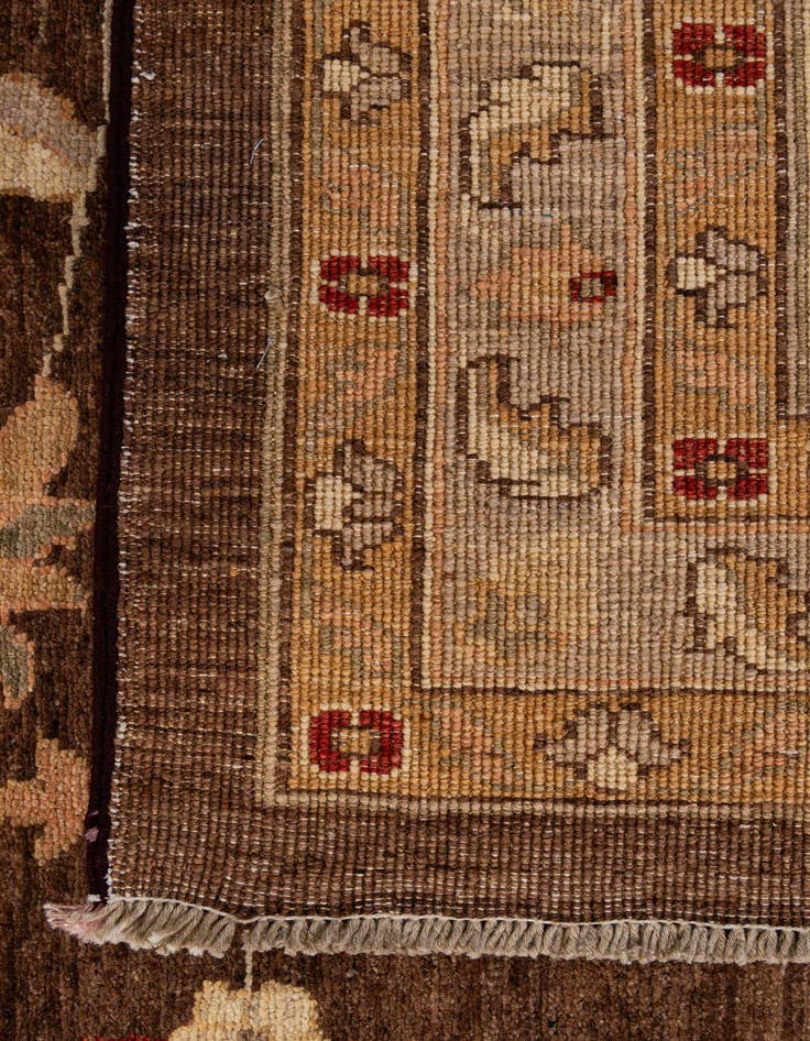 Detail image of  13' 5 x 17' 10  Hand Knotted Peshawar Ziegler Wool Rug