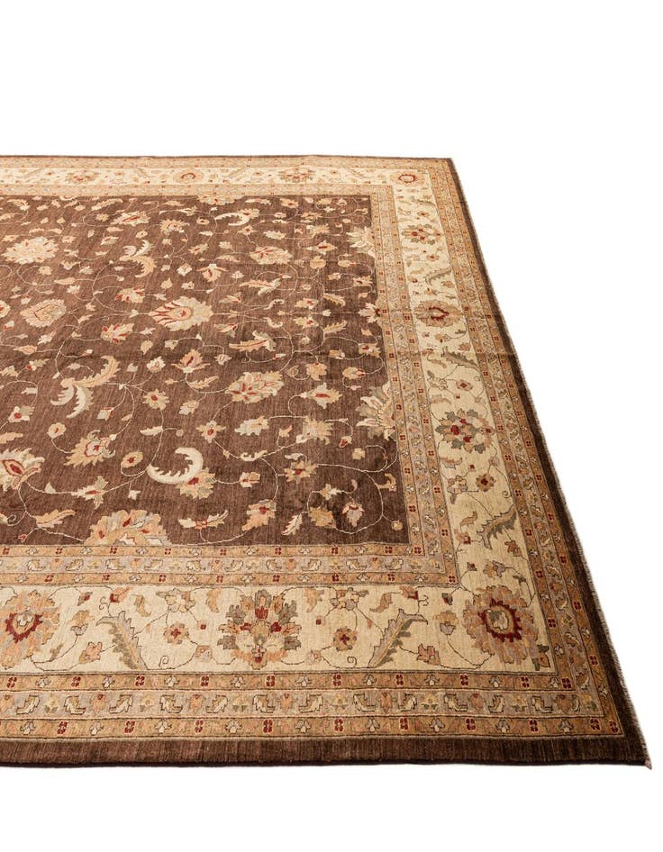 Detail image of  13' 5 x 17' 10  Hand Knotted Peshawar Ziegler Wool Rug