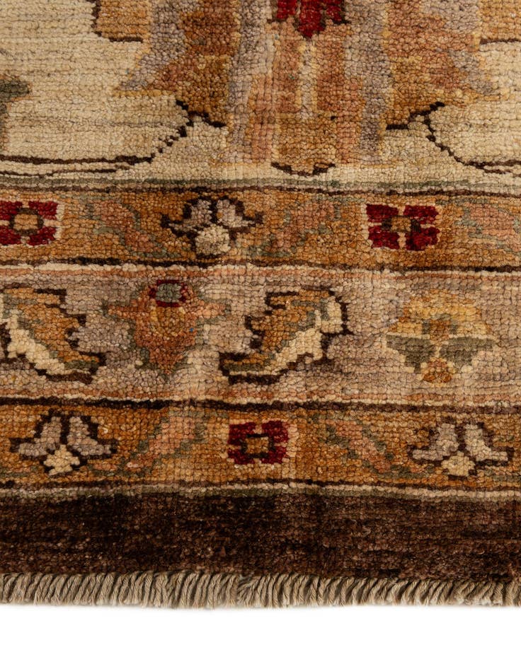 Detail image of  13' 5 x 17' 10  Hand Knotted Peshawar Ziegler Wool Rug