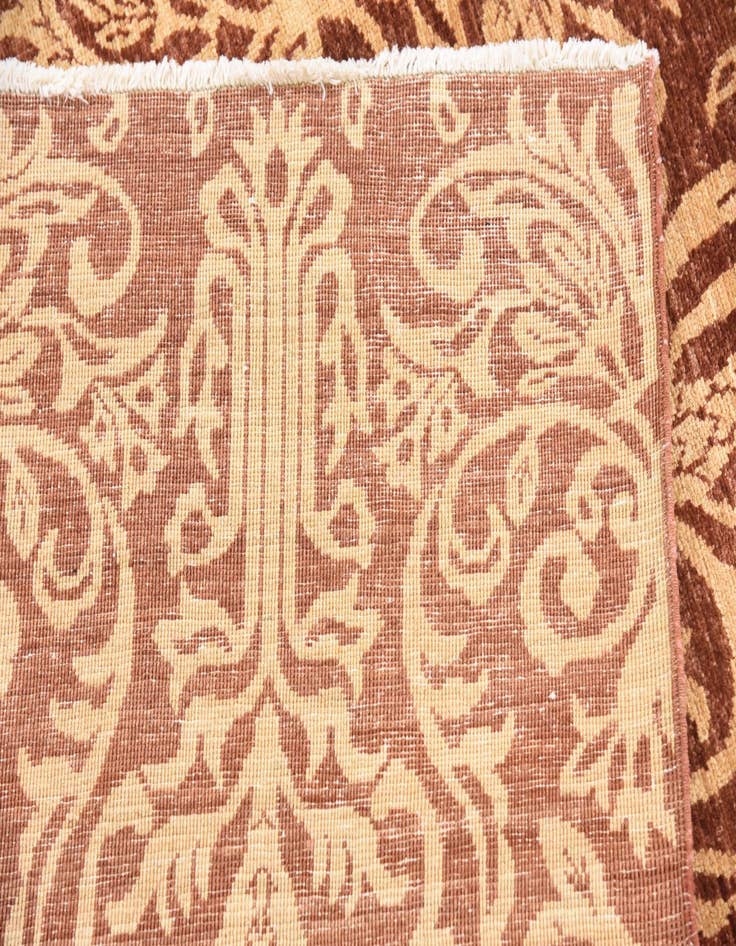 Detail image of  6' 11 x 9' 6  Hand Knotted Peshawar Ziegler Oriental Rug