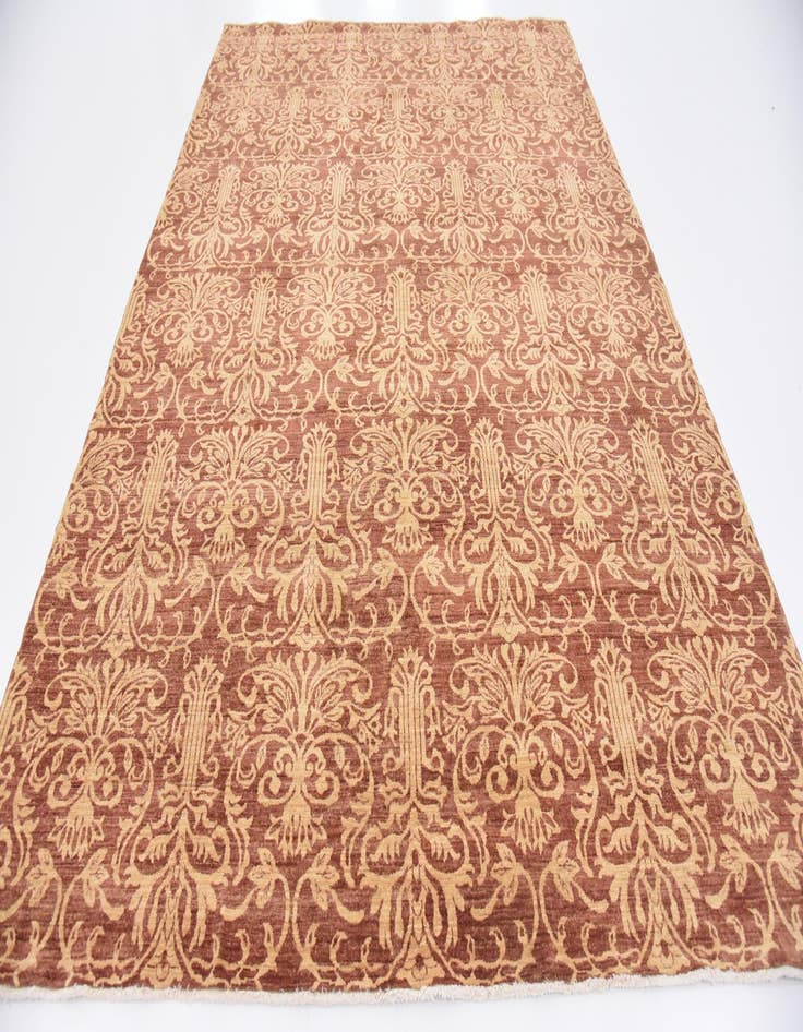 Detail image of  6' 11 x 9' 6  Hand Knotted Peshawar Ziegler Oriental Rug