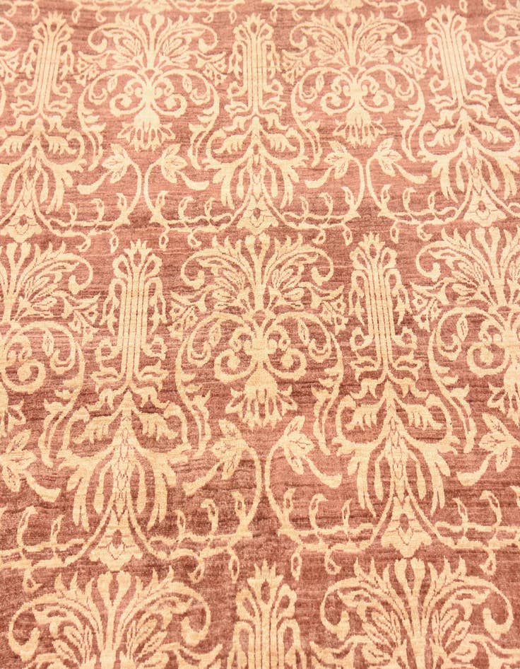 Detail image of  6' 11 x 9' 6  Hand Knotted Peshawar Ziegler Oriental Rug