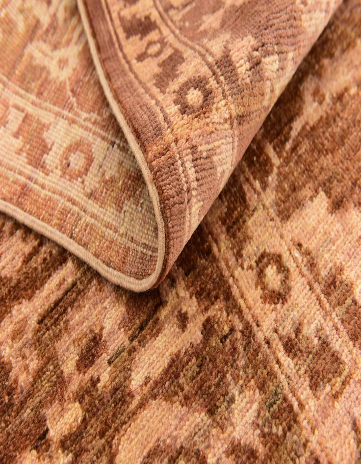 Detail image of  6' 5 x 10'  Hand Knotted Peshawar Ziegler Rug
