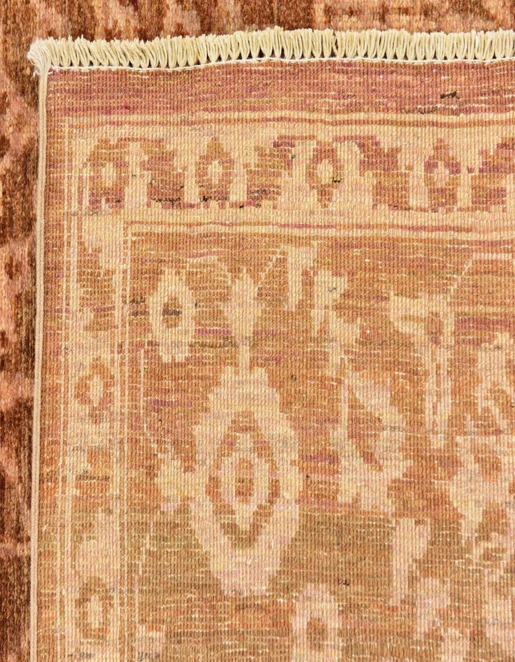 Detail image of  6' 5 x 10'  Hand Knotted Peshawar Ziegler Rug