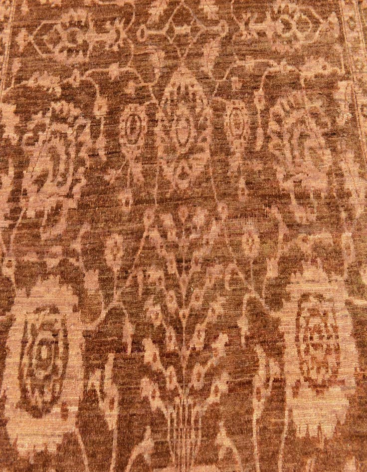 Detail image of  6' 5 x 10'  Hand Knotted Peshawar Ziegler Rug