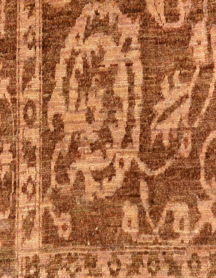 Detail image of  6' 5 x 10'  Hand Knotted Peshawar Ziegler Rug