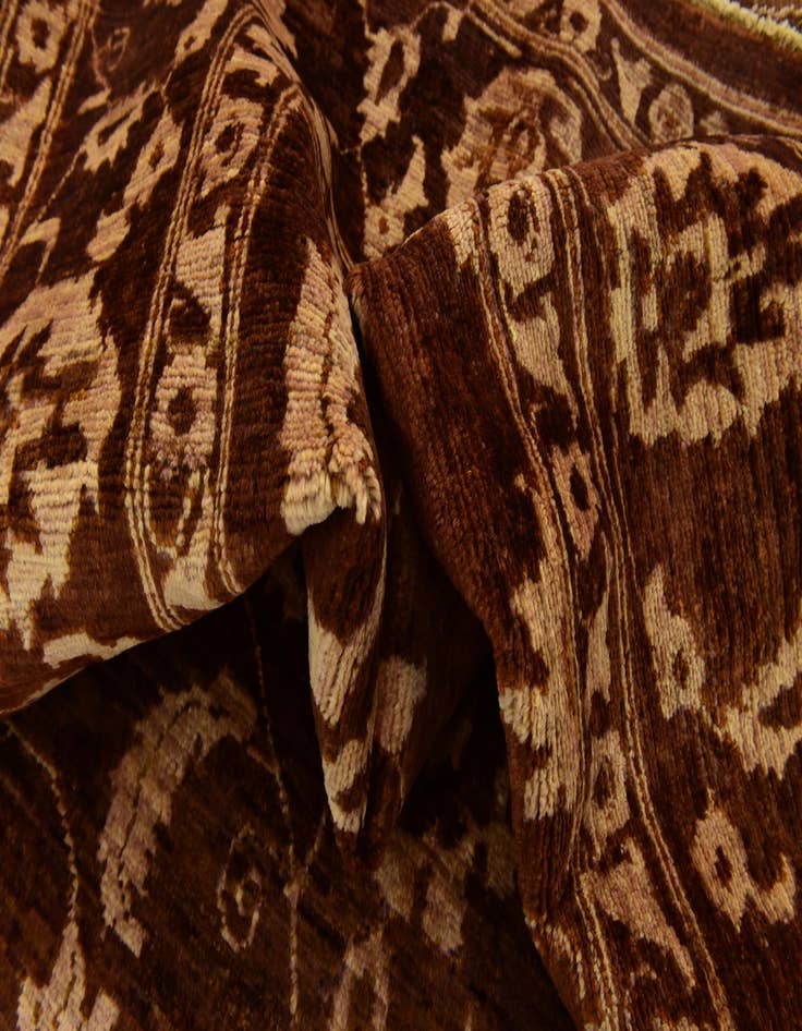 Detail image of  5' 8 x 9' 8  Hand Knotted Peshawar Ziegler Rug