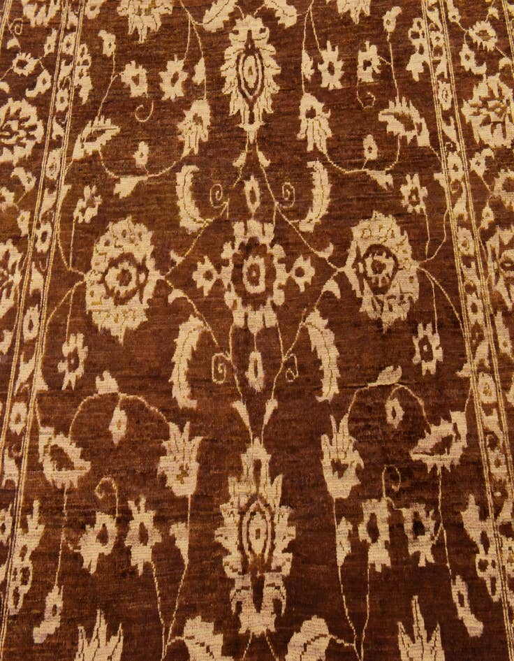 Detail image of  5' 8 x 9' 8  Hand Knotted Peshawar Ziegler Rug