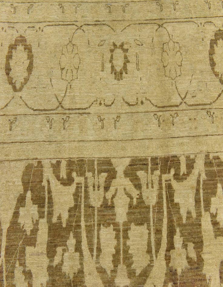 Detail image of  11' 9 x 14' 8  Hand Knotted Peshawar Ziegler Rug