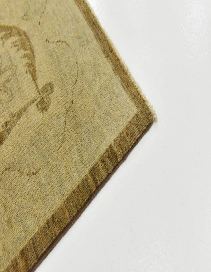 Detail image of  13' 2 x 17' 7  Hand Knotted Peshawar Ziegler Rug