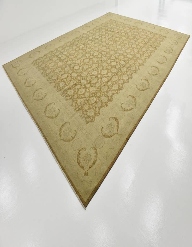 Detail image of  13' 2 x 17' 7  Hand Knotted Peshawar Ziegler Rug