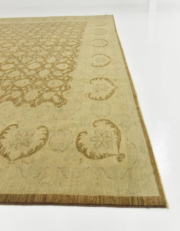 Detail image of  13' 2 x 17' 7  Hand Knotted Peshawar Ziegler Rug