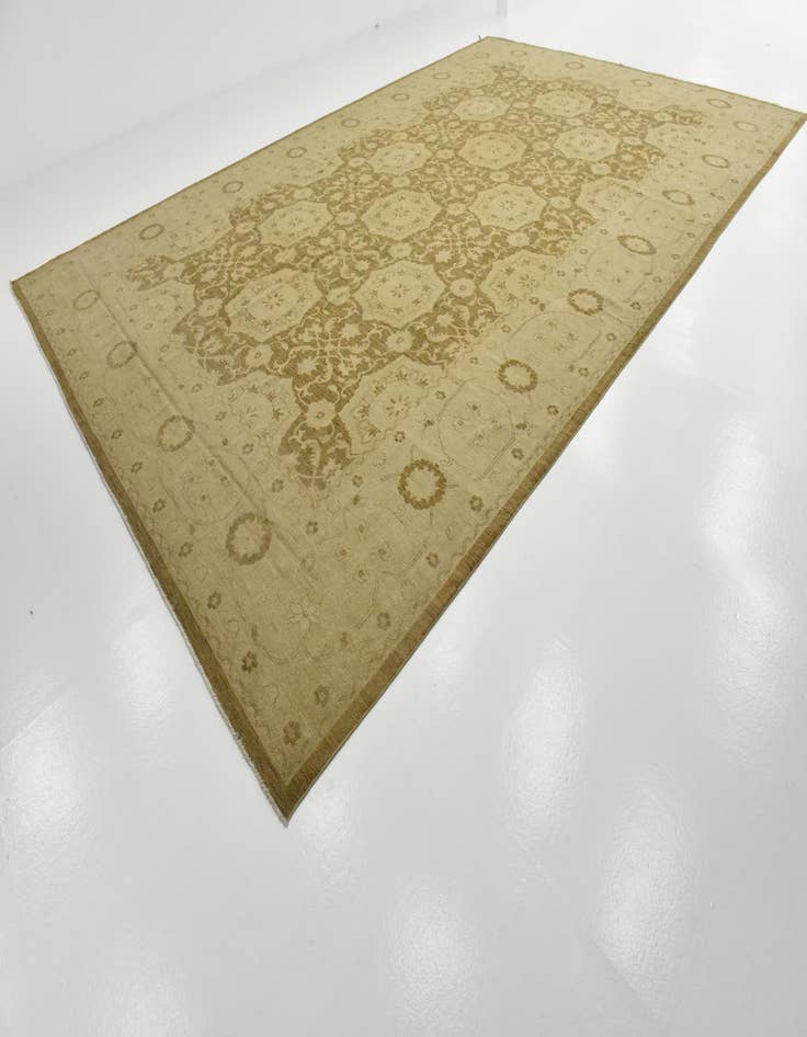 Detail image of  12' 7 x 19' 3  Hand Knotted Peshawar Ziegler Rug