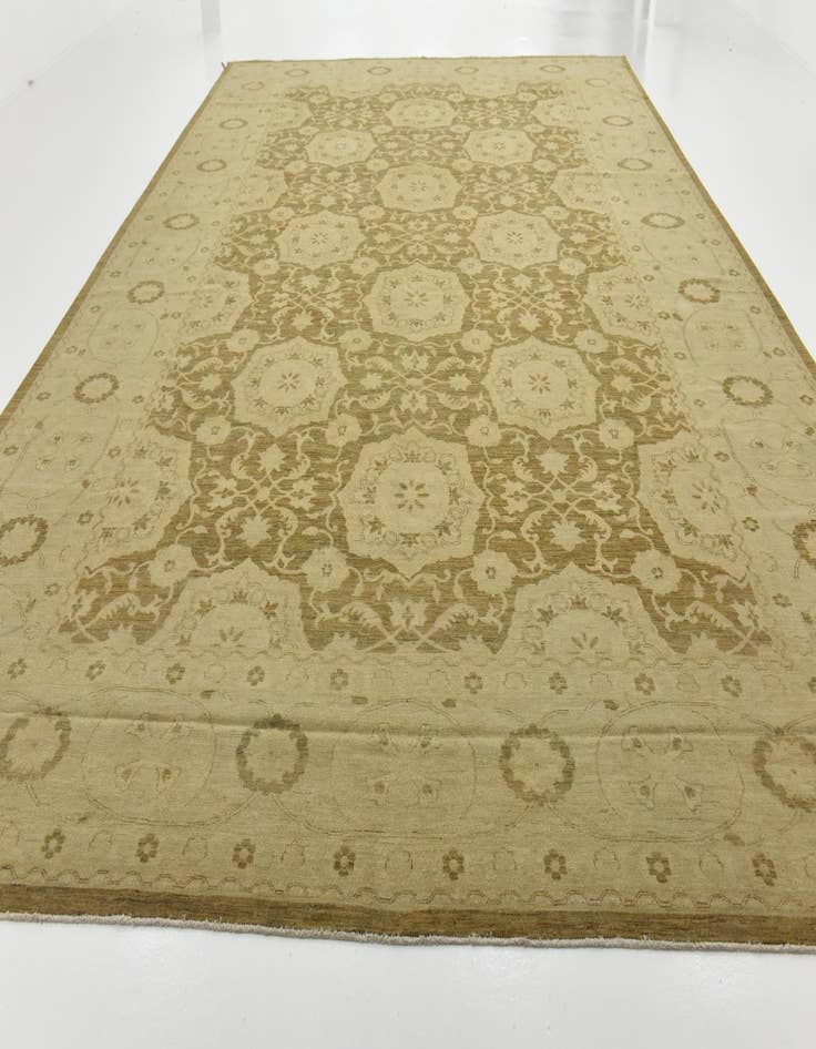 Detail image of  12' 7 x 19' 3  Hand Knotted Peshawar Ziegler Rug