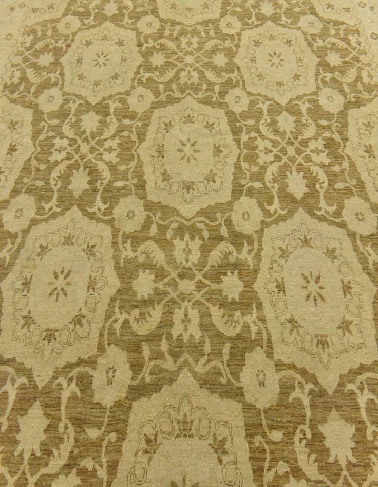 Detail image of  12' 7 x 19' 3  Hand Knotted Peshawar Ziegler Rug