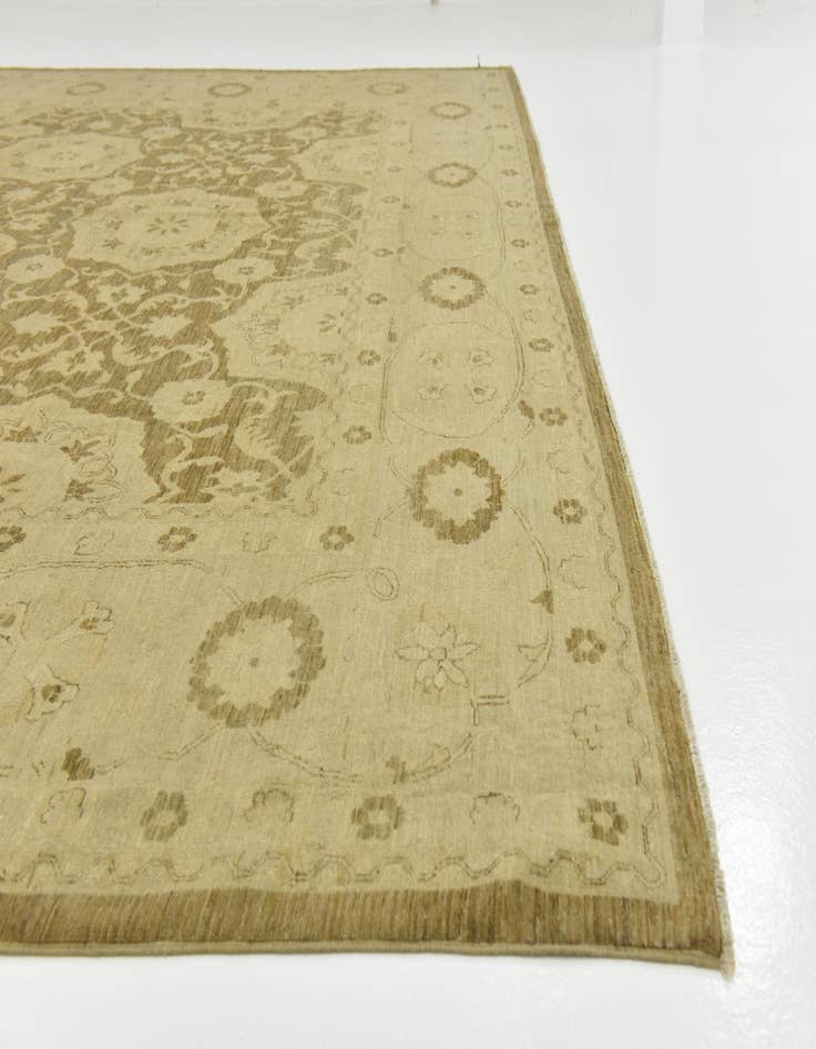 Detail image of  12' 7 x 19' 3  Hand Knotted Peshawar Ziegler Rug