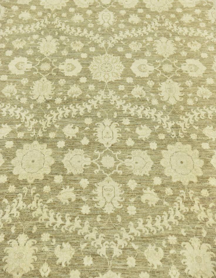 Detail image of  8' 10 x 11'  Hand Knotted Peshawar Ziegler Rug