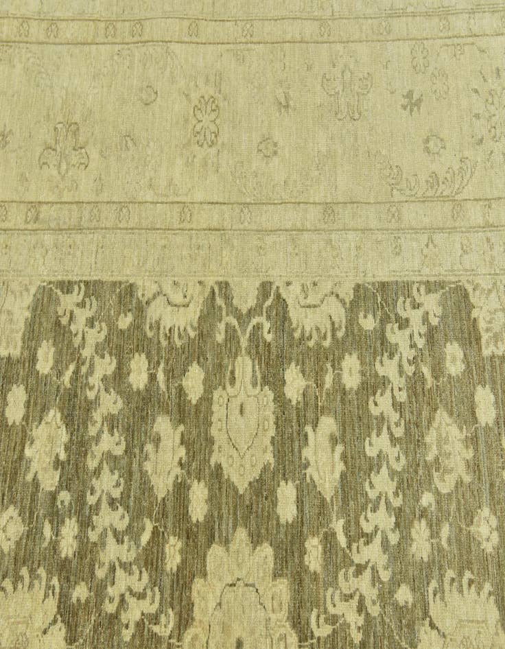 Detail image of  8' 10 x 11'  Hand Knotted Peshawar Ziegler Rug