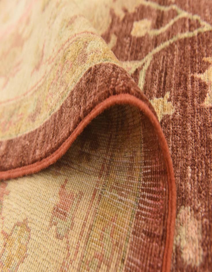 Detail image of  5' 7 x 8' 10  Hand Knotted Peshawar Ziegler Rug