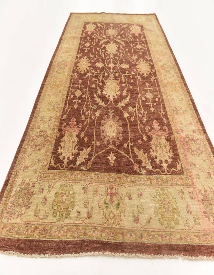 Detail image of  5' 7 x 8' 10  Hand Knotted Peshawar Ziegler Rug