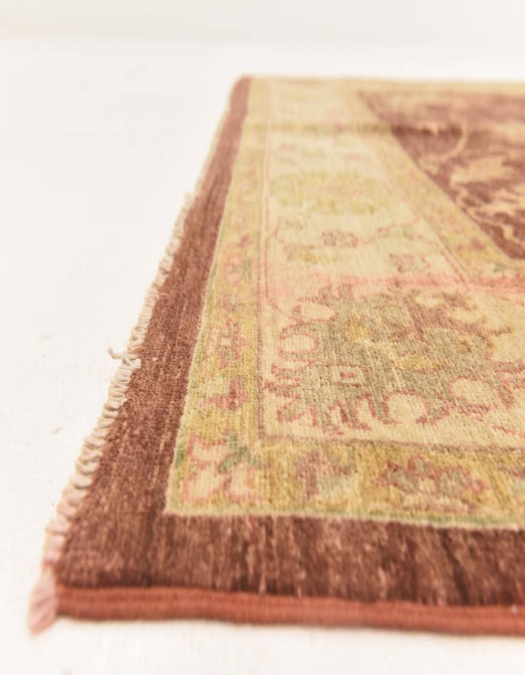 Detail image of  5' 7 x 8' 10  Hand Knotted Peshawar Ziegler Rug