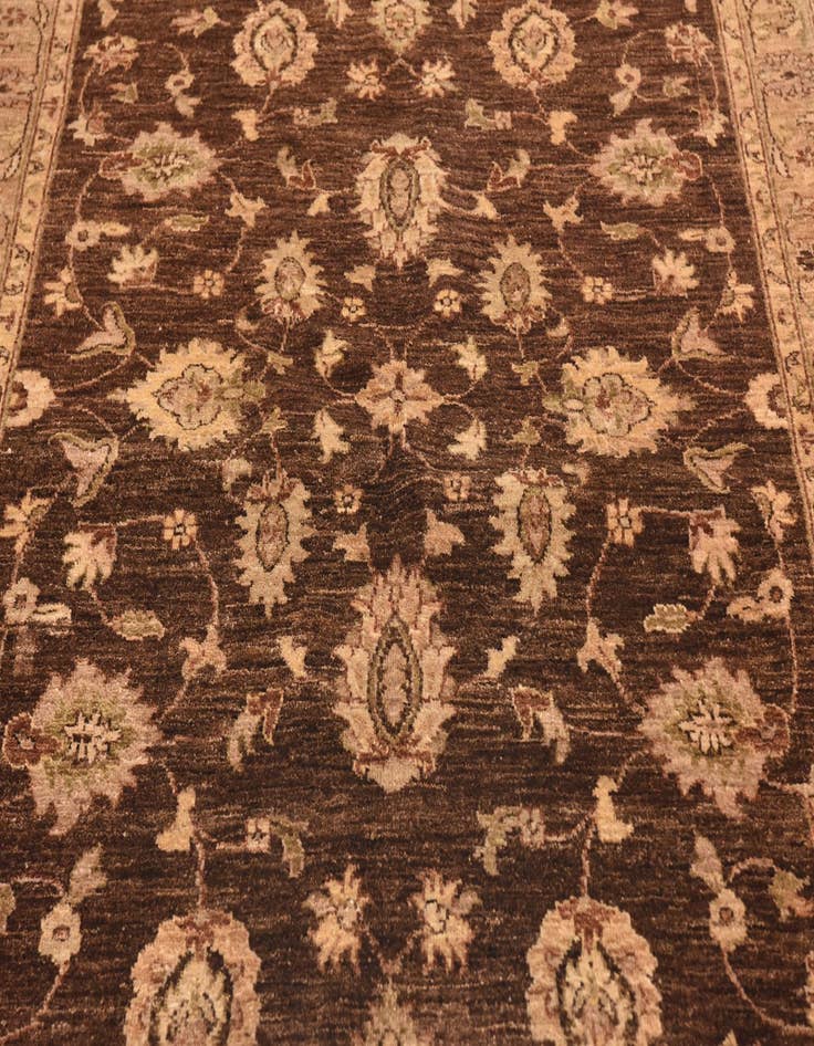 Detail image of  5' 2 x 7' 6  Hand Knotted Peshawar Ziegler Rug