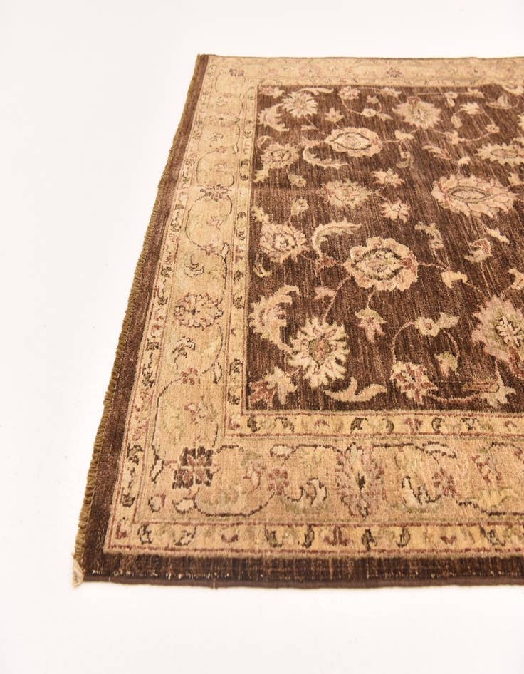 Detail image of  5' 2 x 7' 6  Hand Knotted Peshawar Ziegler Rug