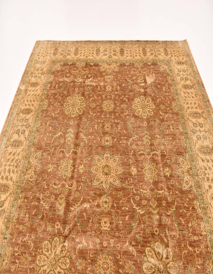 Detail image of  8' 2 x 9' 5  Hand Knotted Peshawar Ziegler Rug