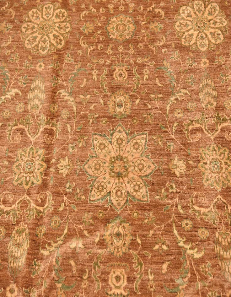 Detail image of  8' 2 x 9' 5  Hand Knotted Peshawar Ziegler Rug