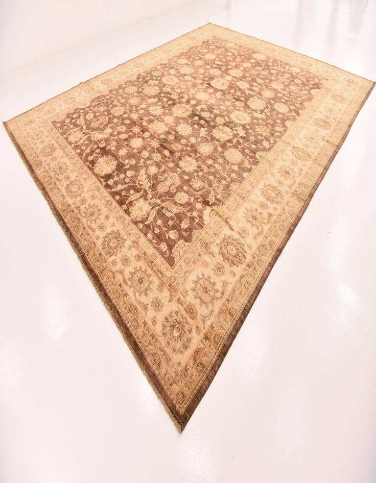 Detail image of  13' x 16' 6  Hand Knotted Peshawar Ziegler Rug