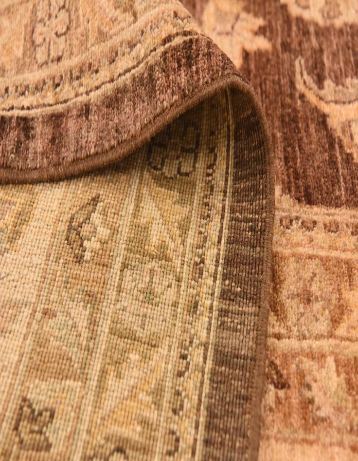 Detail image of  13' x 16' 6  Hand Knotted Peshawar Ziegler Rug
