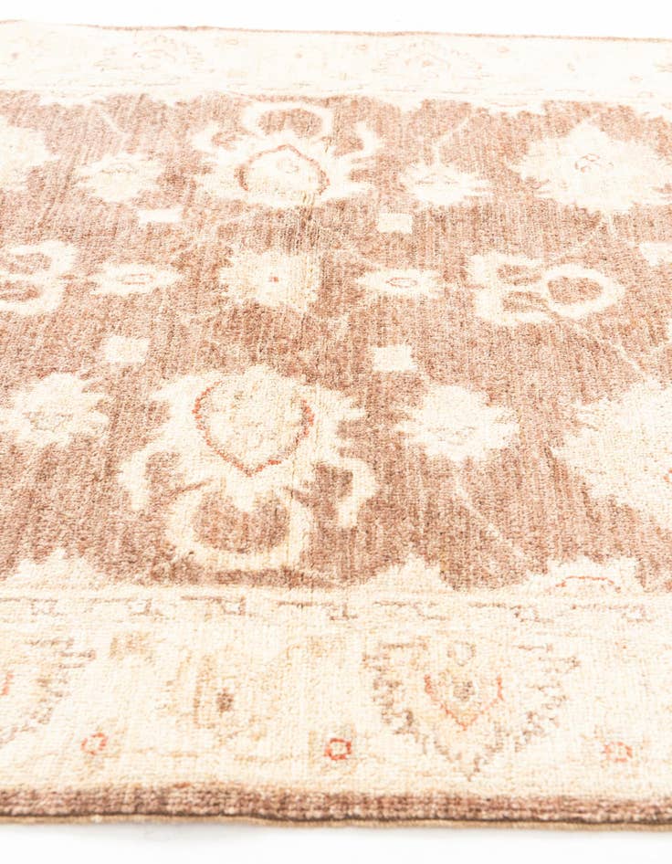 Detail image of  3' 4 x 4' 10  Hand Knotted Peshawar Ziegler Rug