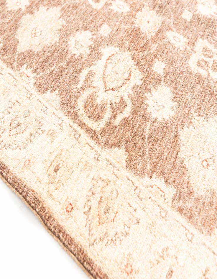 Detail image of  3' 4 x 4' 10  Hand Knotted Peshawar Ziegler Rug